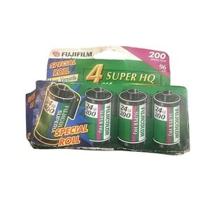 FUJIFILM SUPER HQ 200 SPEED 4 ROLLS. NEW! 96 Exposures